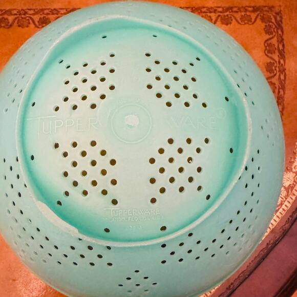 Vintage Tupperware #339 Colander Strainer Jadeite Green Bowl V0849 Retro - Picture 4 of 5